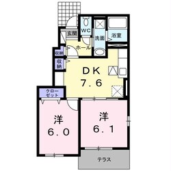 アイメニ―エヌケーⅠの物件間取画像